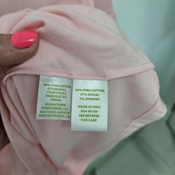 Lilly pulitzer pink flutter sleeve shirt New With Tags XS - Picture 5 of 10